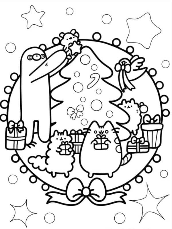 Ausmalbilder Weihnachten Für Pusheen