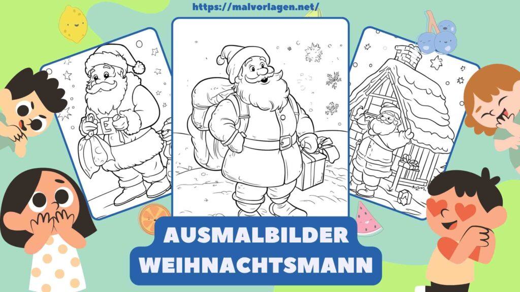 Ausmalbilder Weihnachtsmann