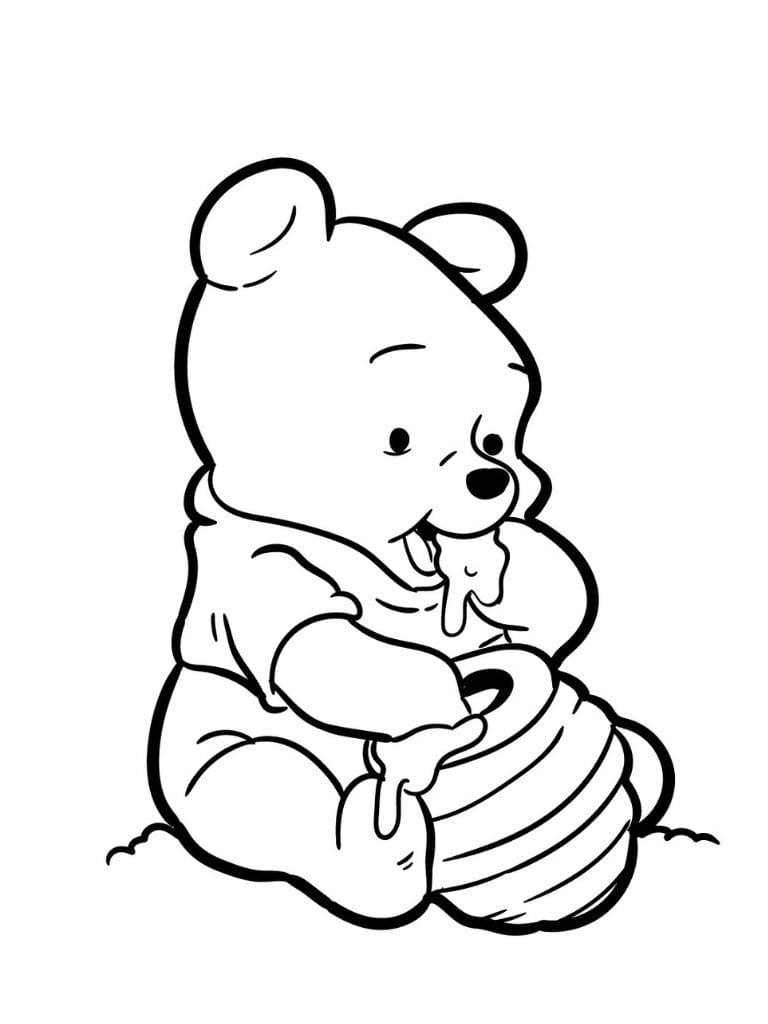 Ausmalbilder Winnie Puuh Mit Honig