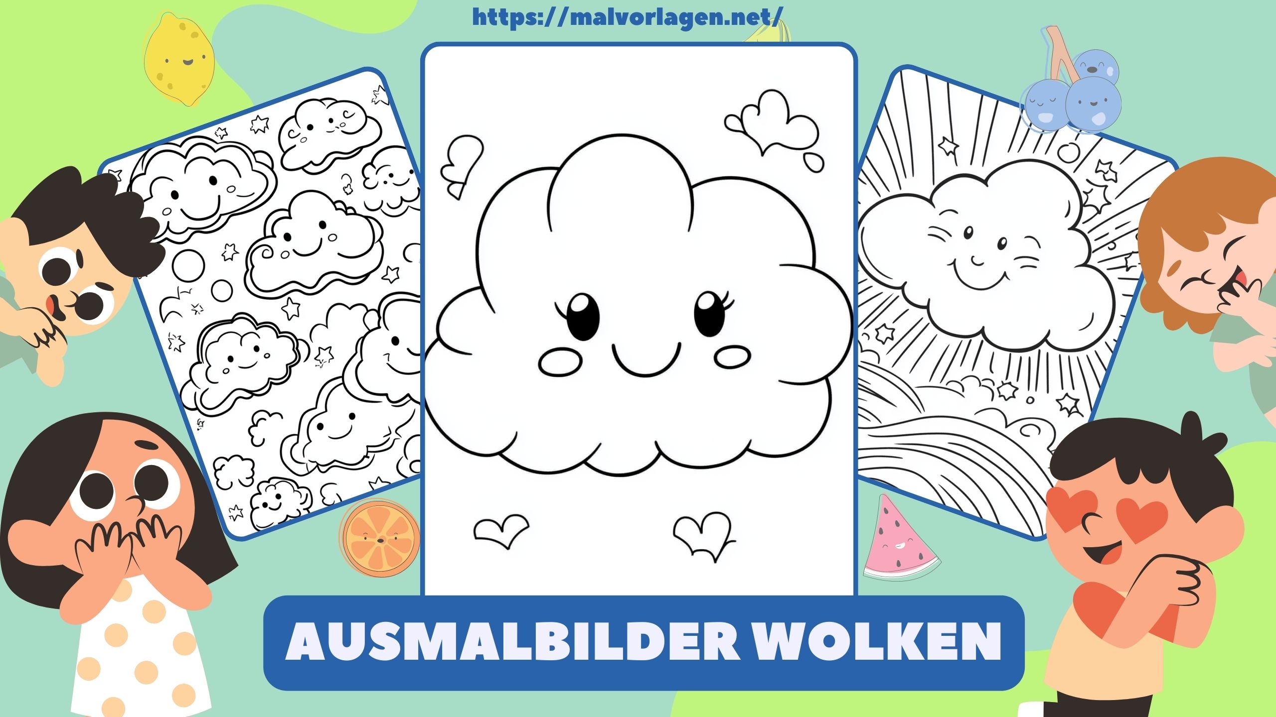 Ausmalbilder Wolken