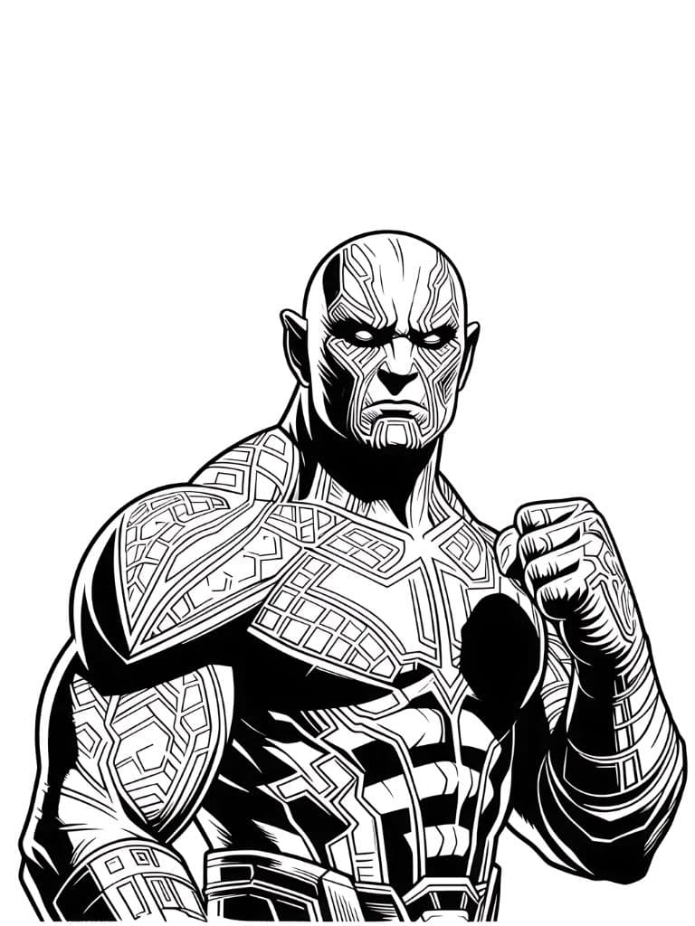 Avengers Ausmalbilder Drax The Destroyer