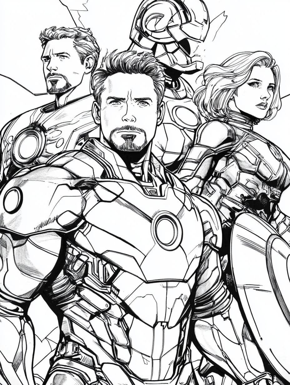 Avengers Ausmalbilder Iron Man Paralleluniversum