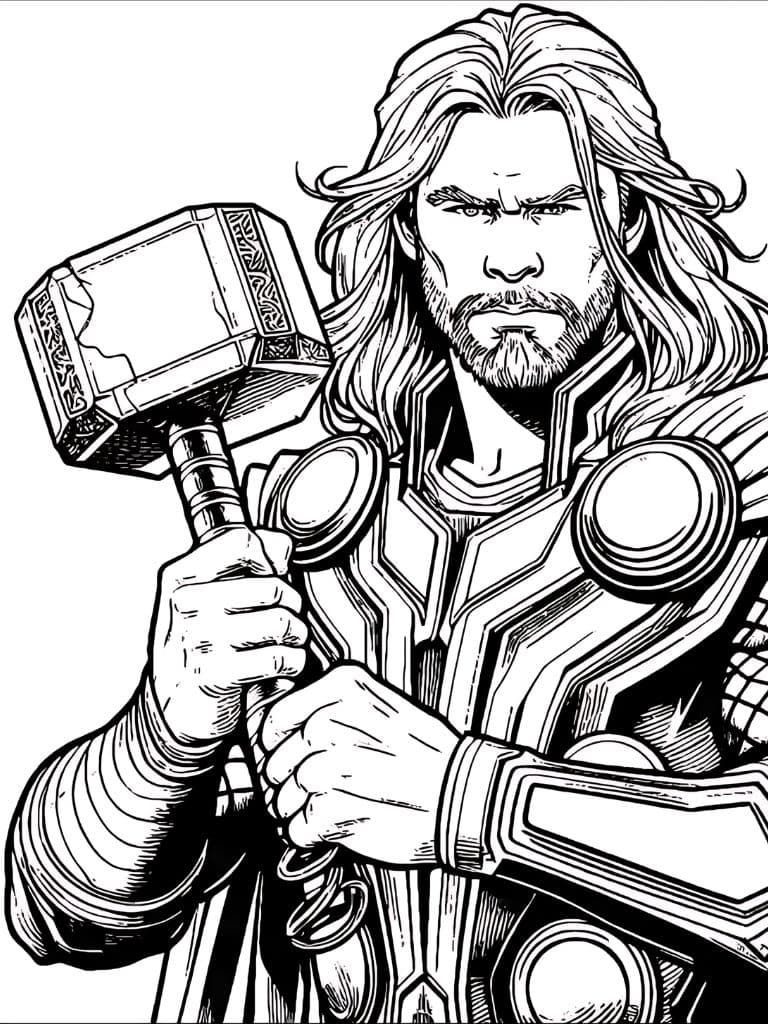 Avengers Ausmalbilder Thor