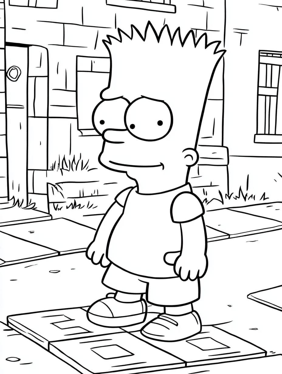 Bart Simpson Ausmalbilder