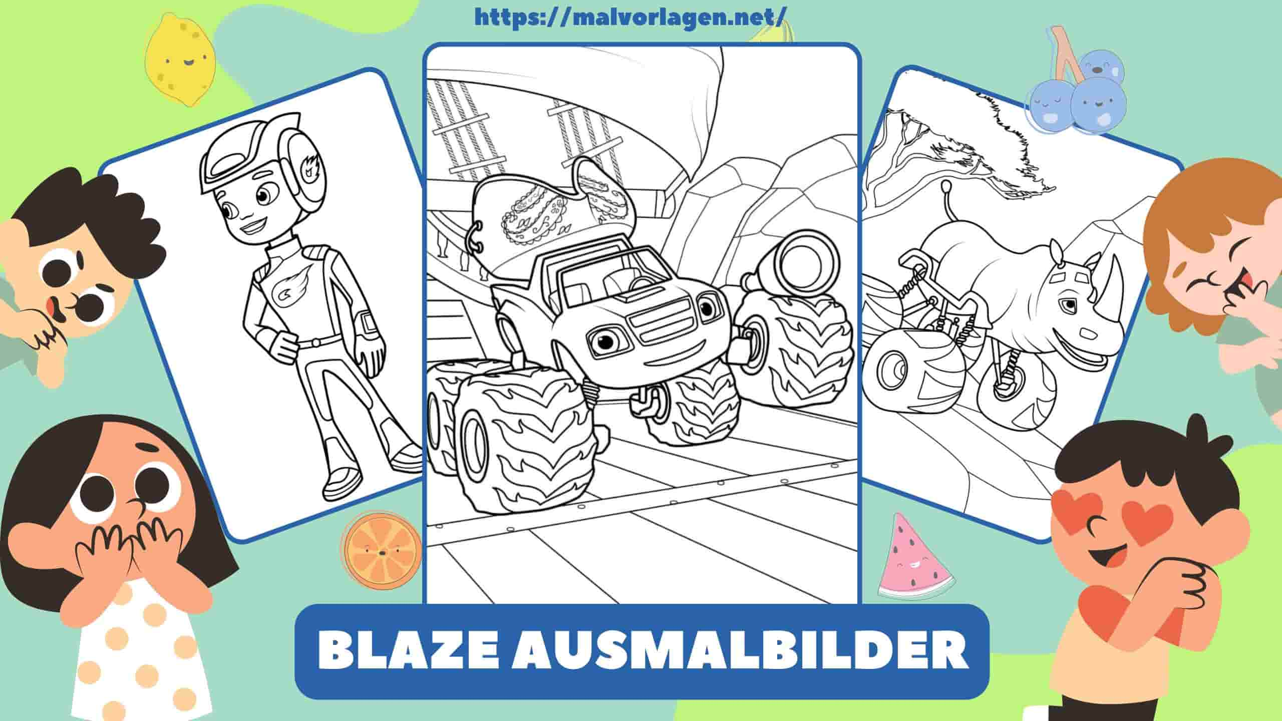 Blaze Ausmalbilder