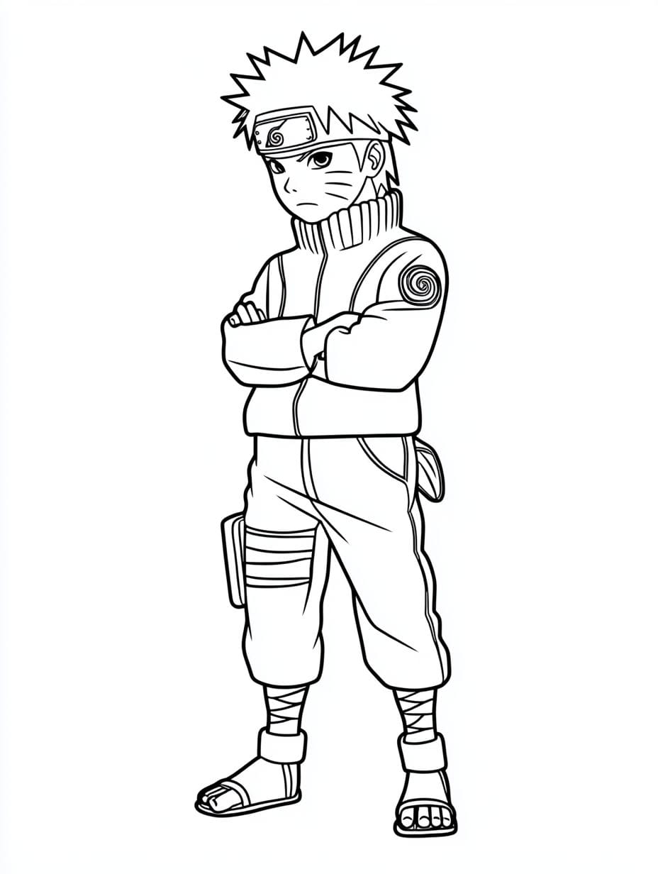 Chibi Naruto Ausmalbild