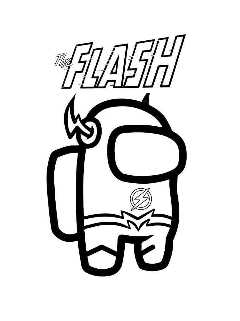 Flash Among Us Ausmalbilder