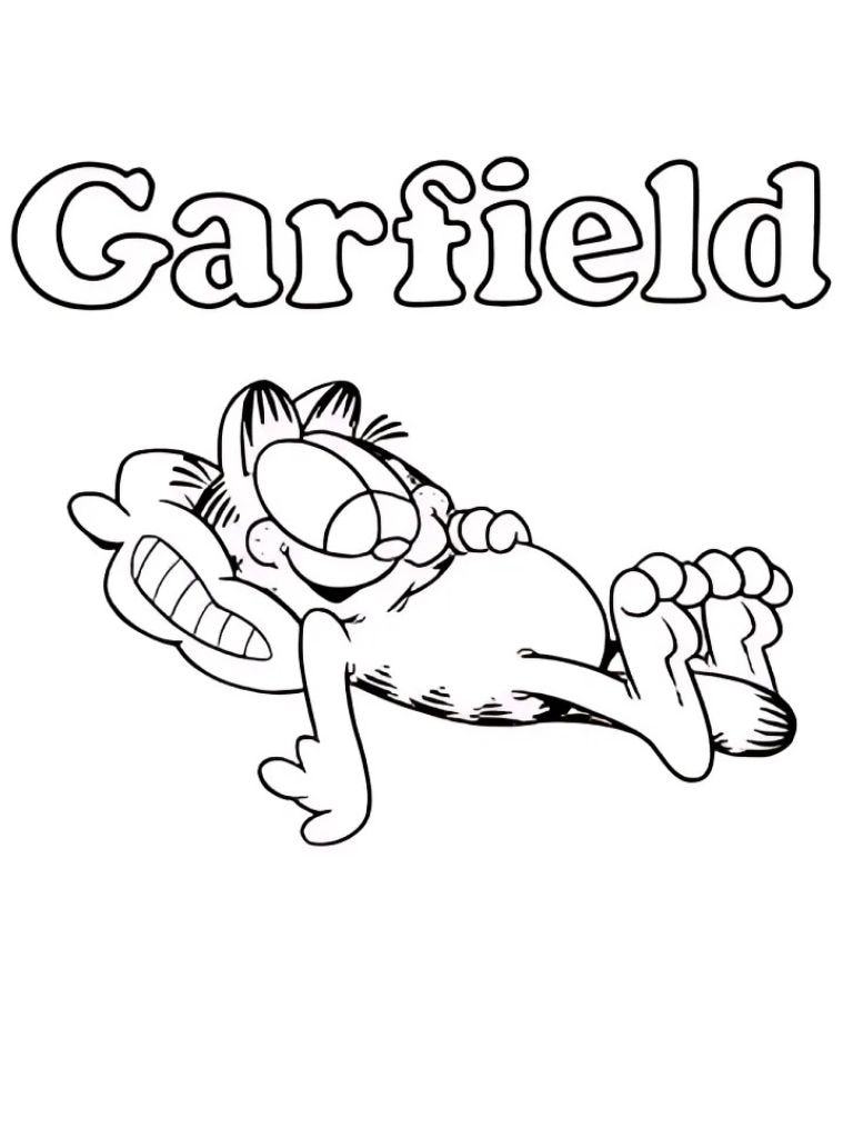 Für Babys Garfield Ausmalbilder