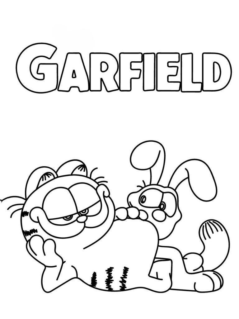 Garfield Für Kinder Ausmalbilder