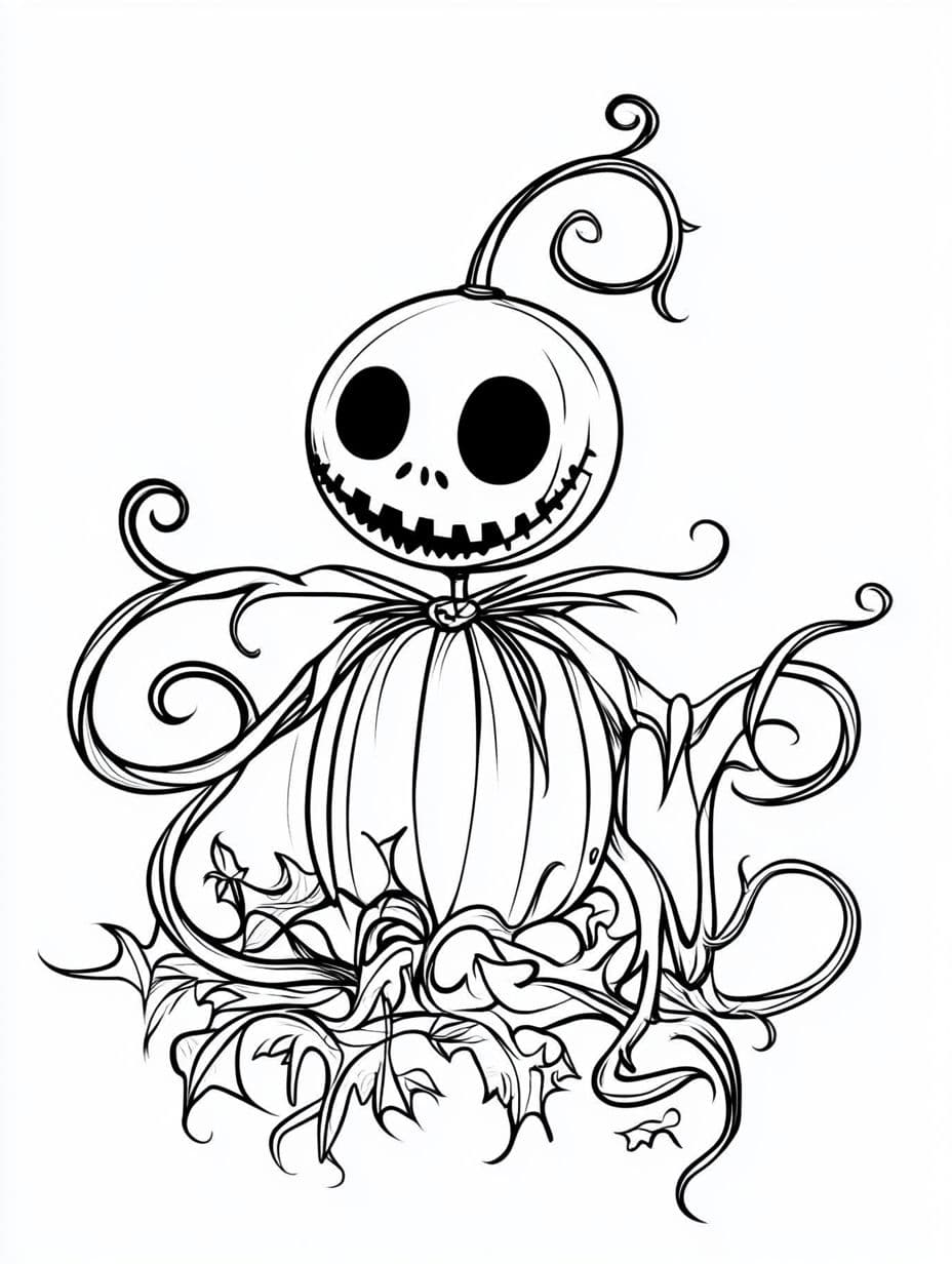 Jack Skellington Ausmalbilder Simple