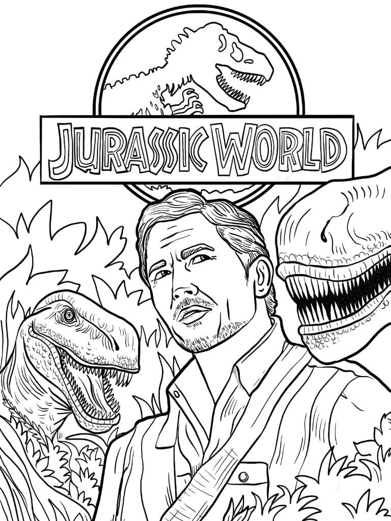 Jurassic World Ausmalbilder Mit Dinos