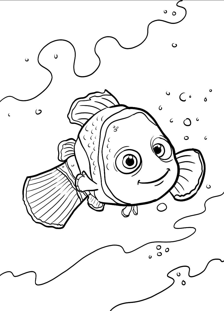 Kinder Ausmalbild Nemo Unterwasser Abenteuer