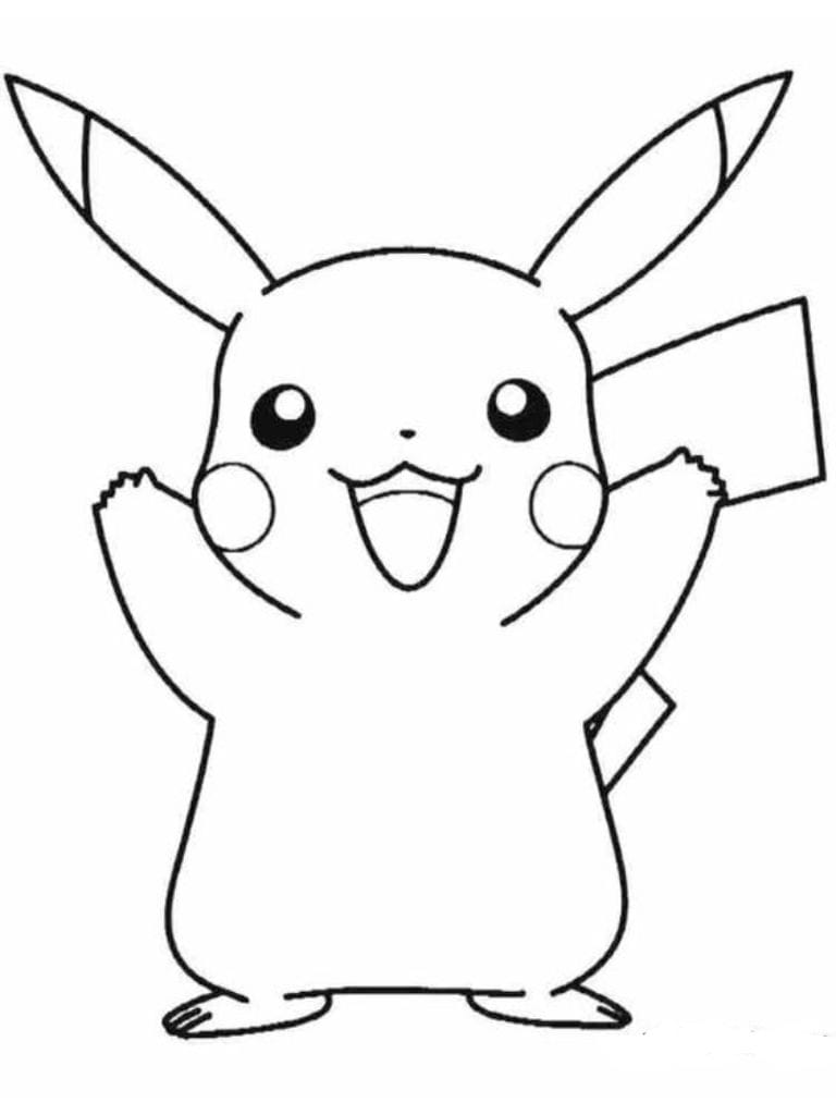 Kleiner Pikachu Ausmalbild