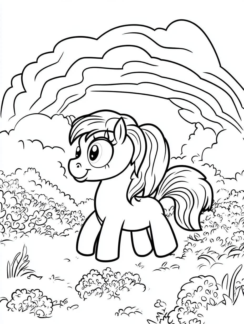 My Little Pony Ausmalbilder Mit Regenbogen Dash