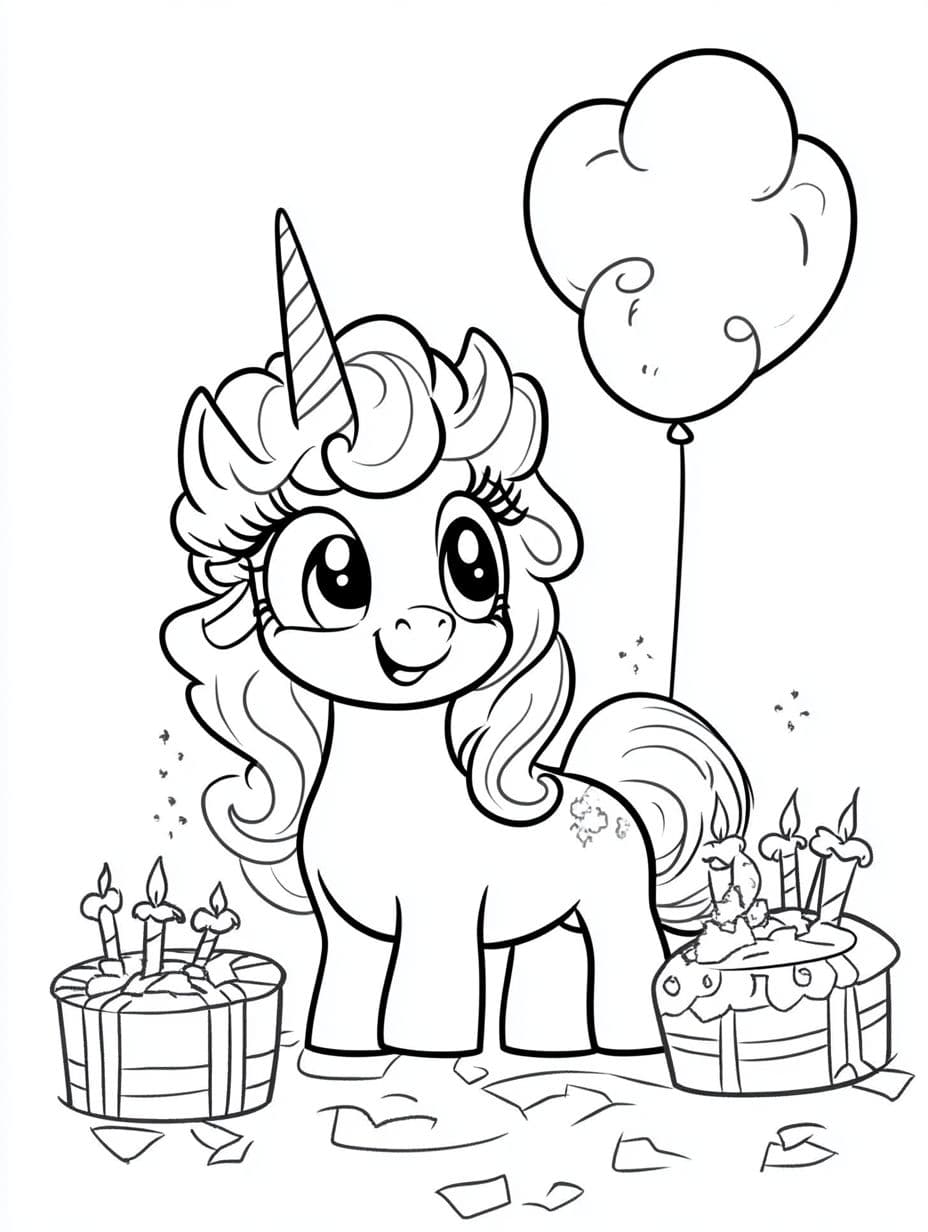 My Little Pony Geburtstag Ausmalbilder