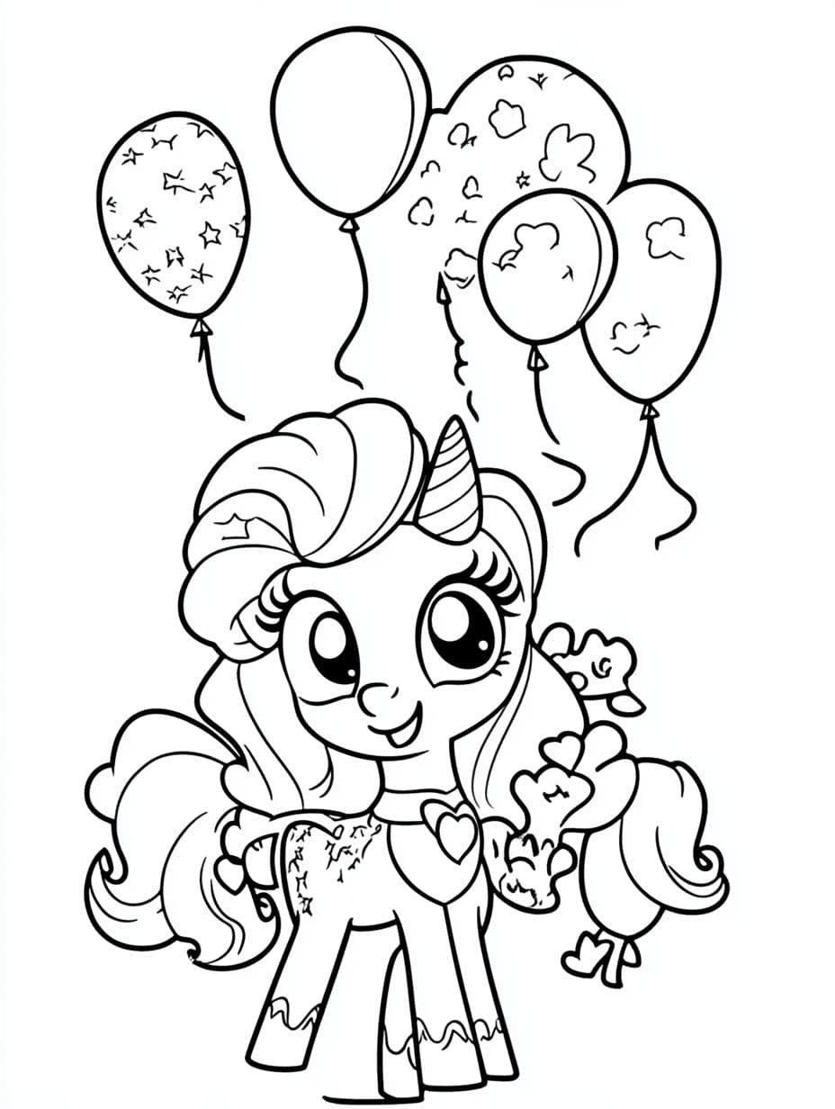 My Little Pony Und Ballon Ausmalbilder