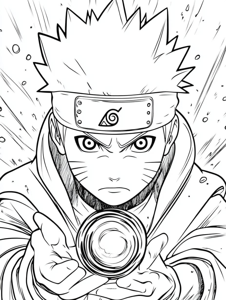 Naruto Mit Rasengan Ausmalbilder