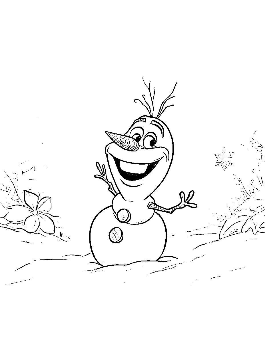 Olaf Im Schnee Ausmalen