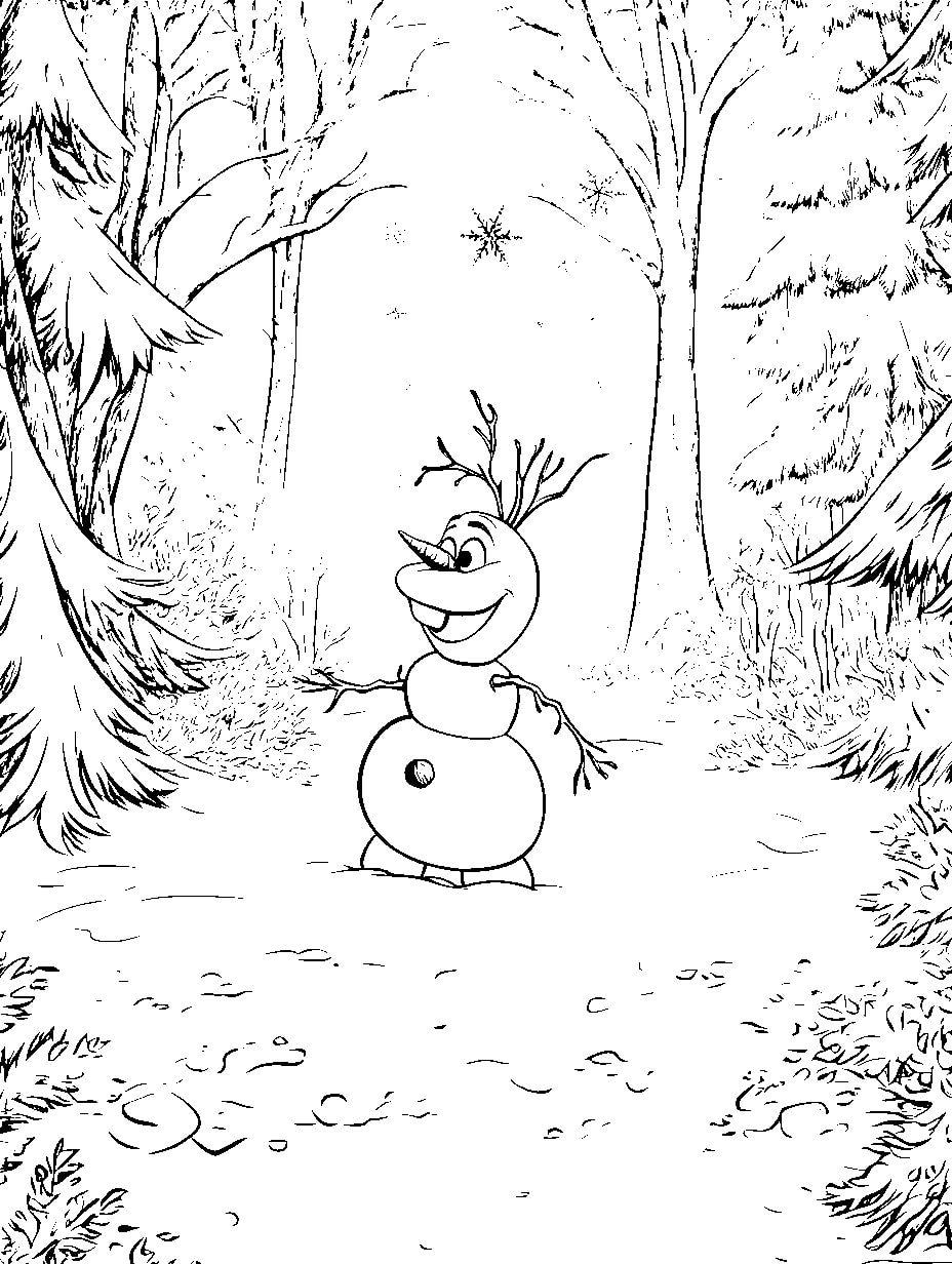 Olaf Im Wald Ausmalbilder