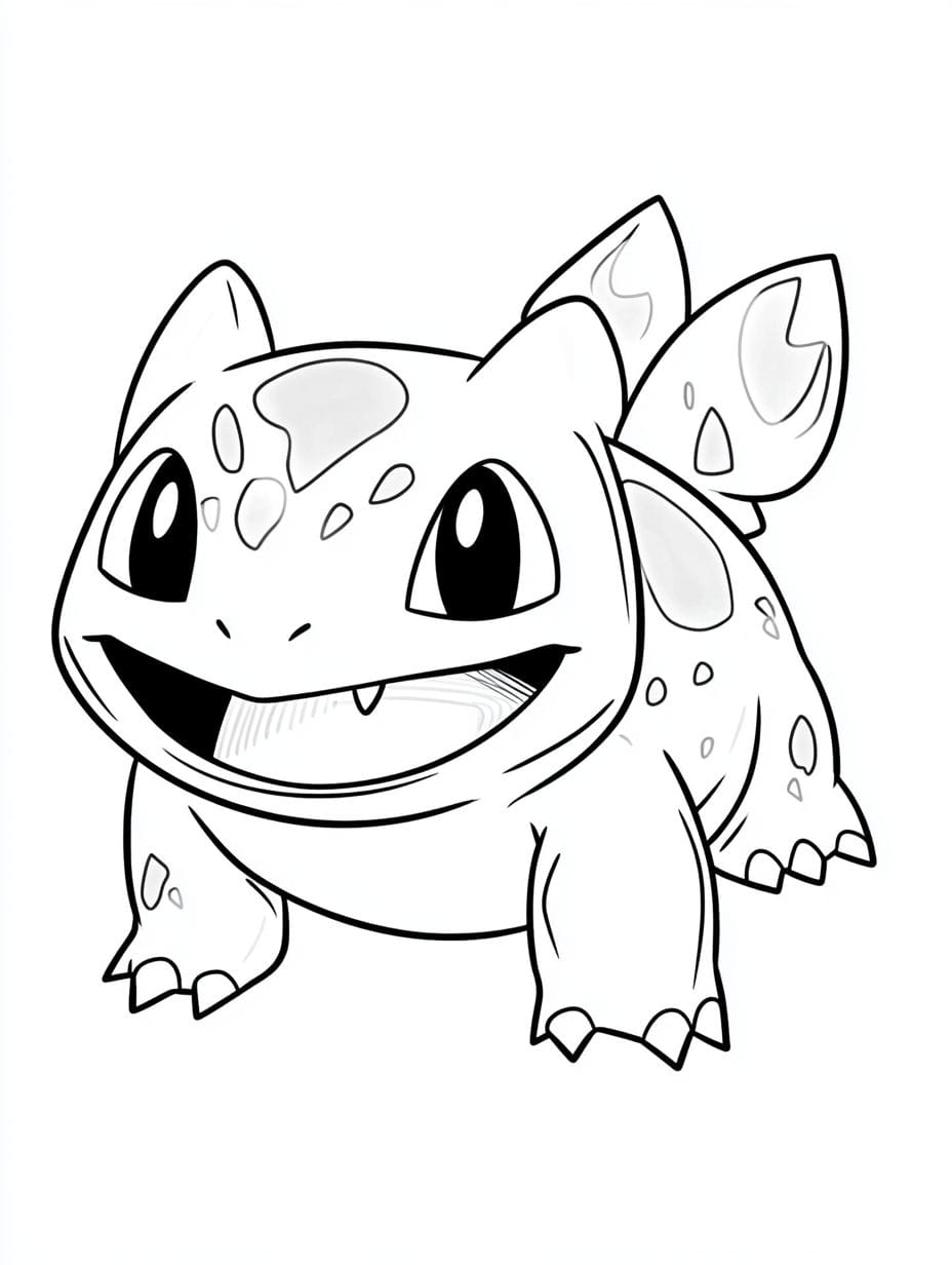 Pokemon Ausmalbilder Bulbasaur Grun