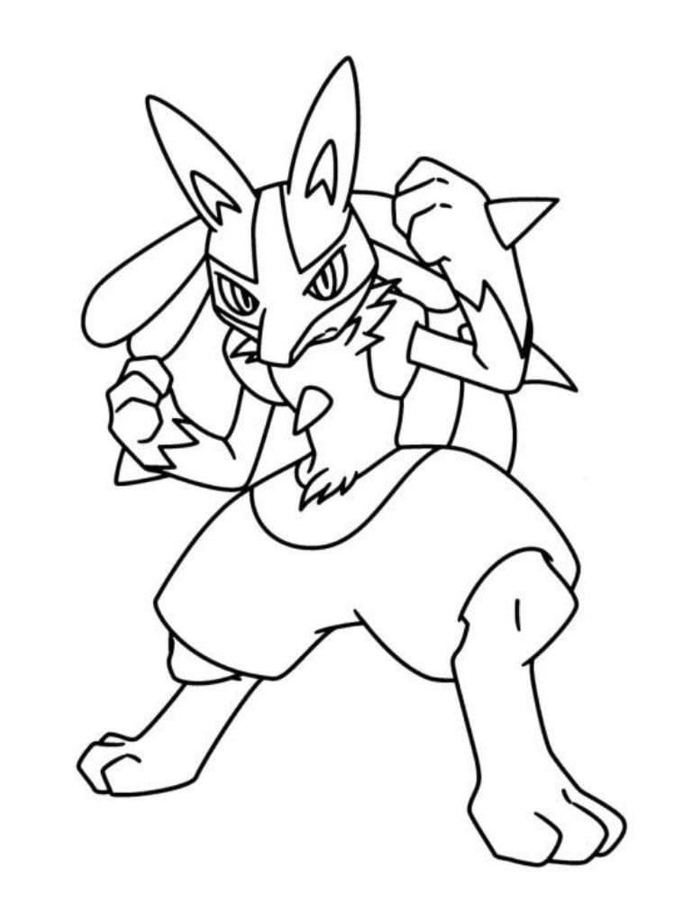 Pokemon Ausmalbilder Lucario