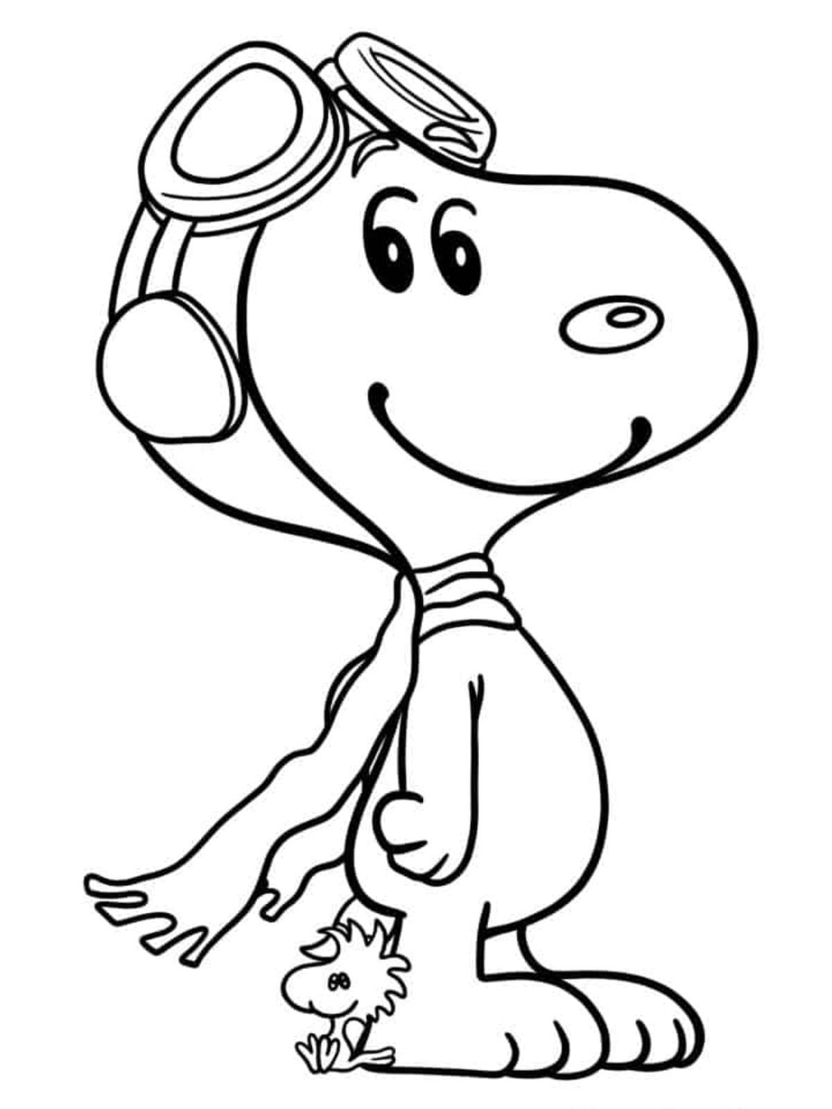 Snoopy Als Pilot Ausmalbilder