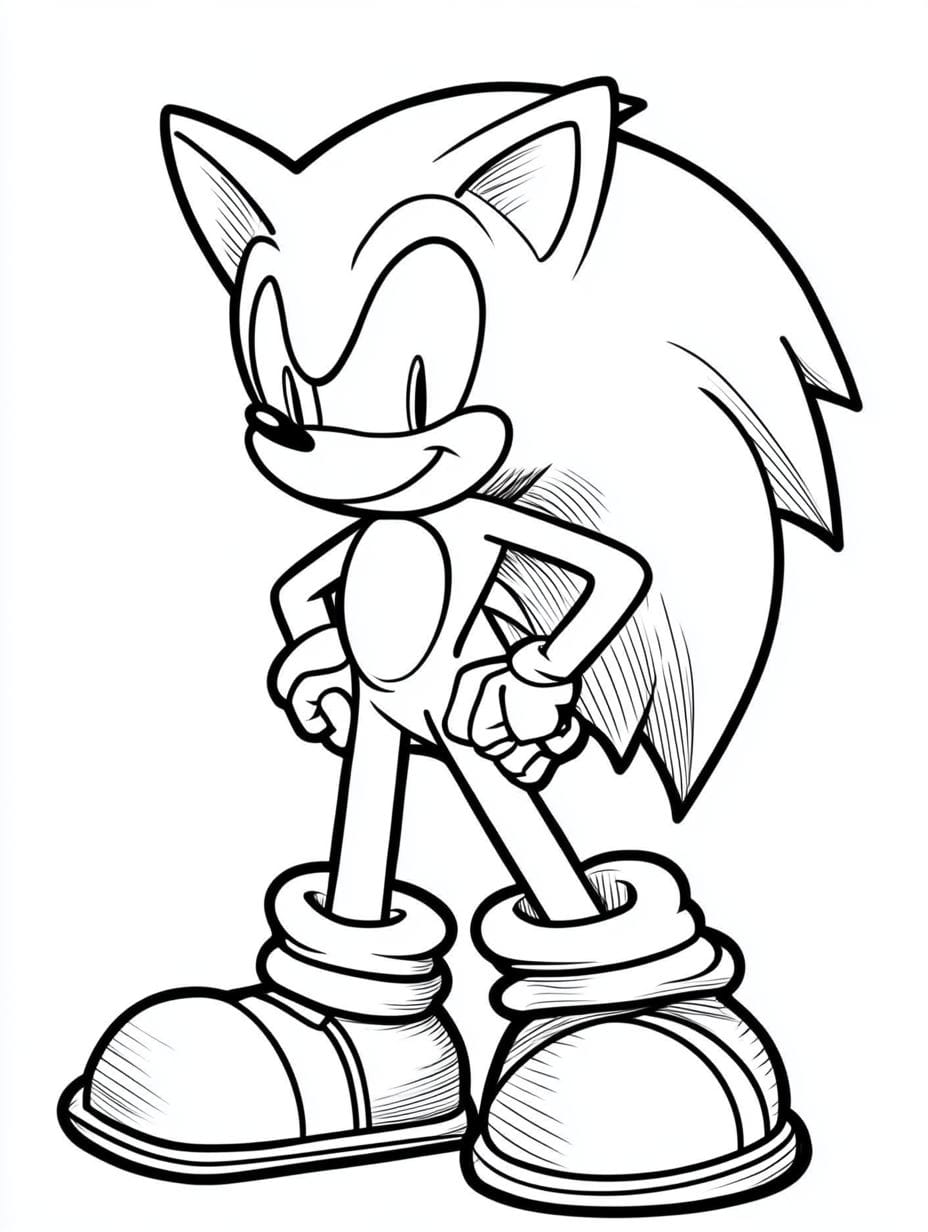 Sonic Ausmalbilder Schlau