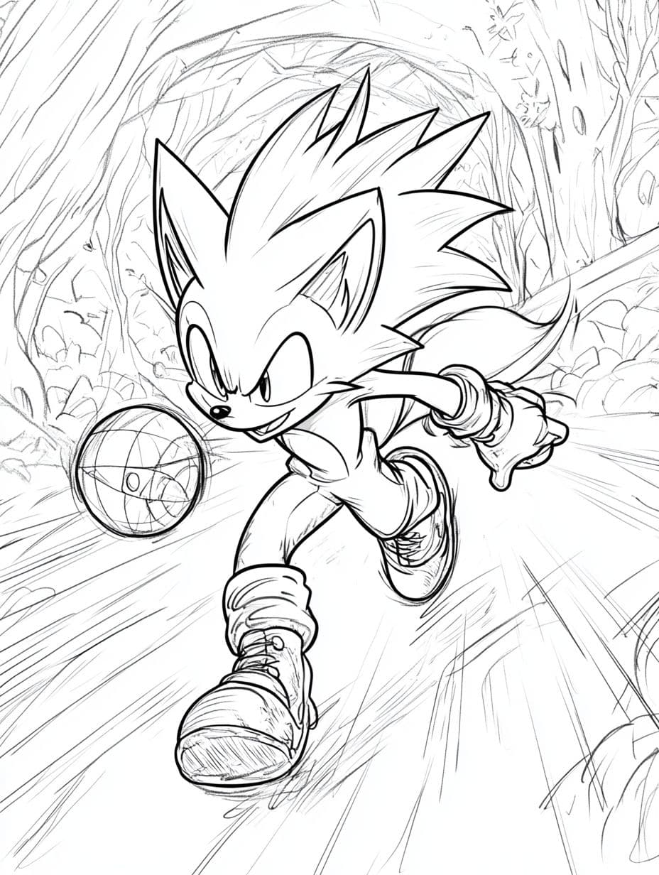 Sonic Basketball Spielen Ausmalbilder