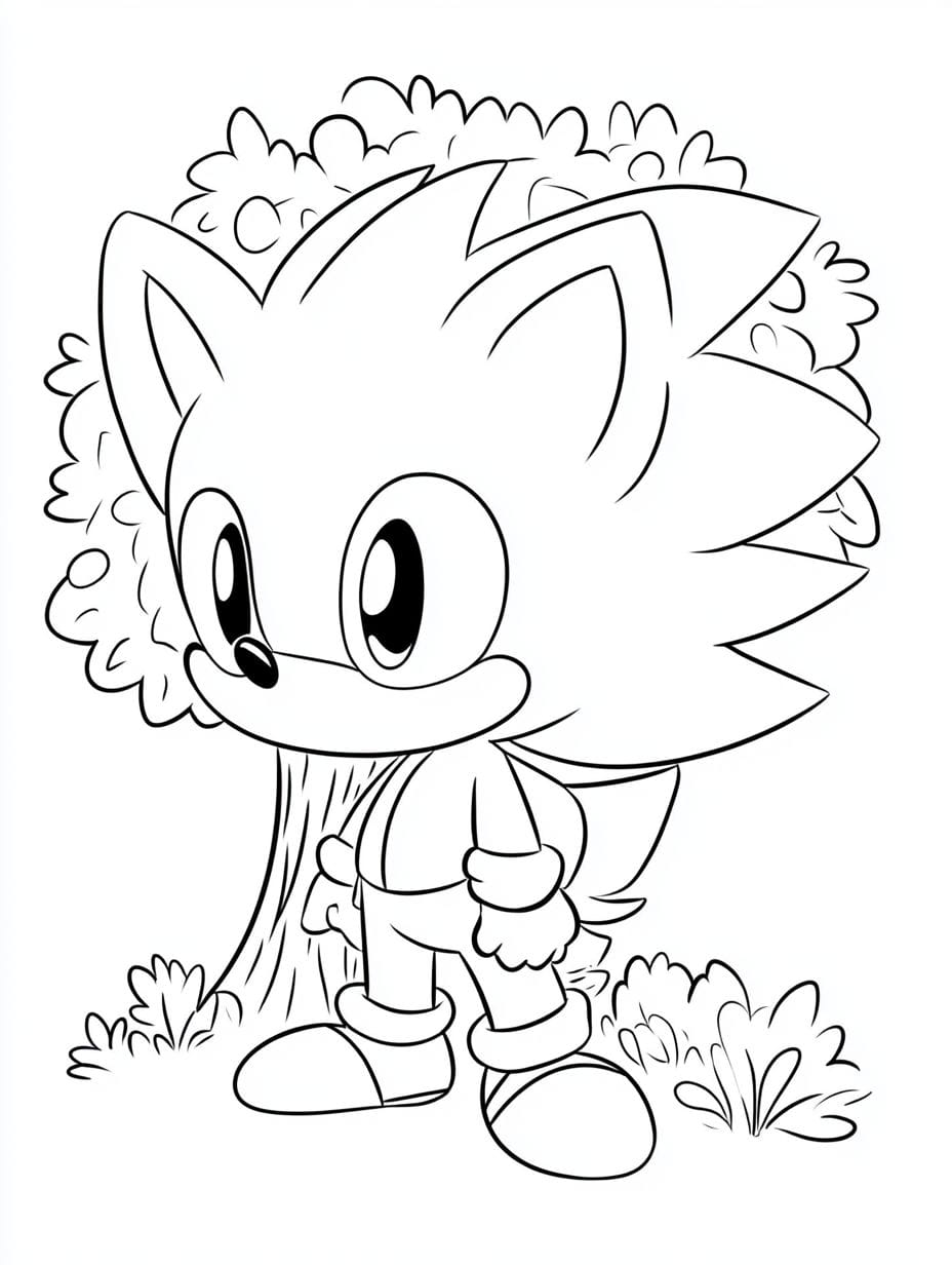 Sonic Chibi Ausmalbilder