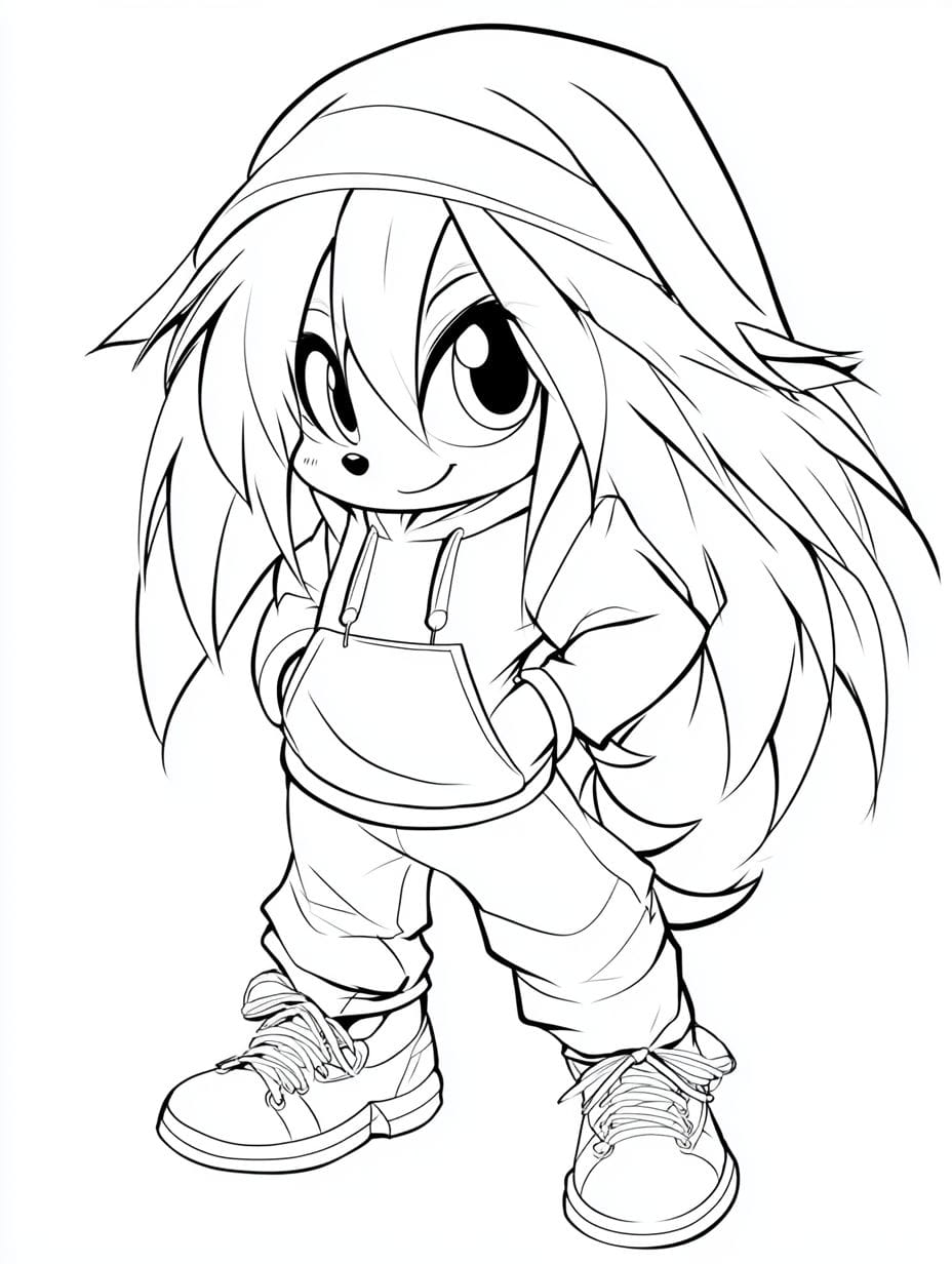 Sonic Daughter Ausmalbild