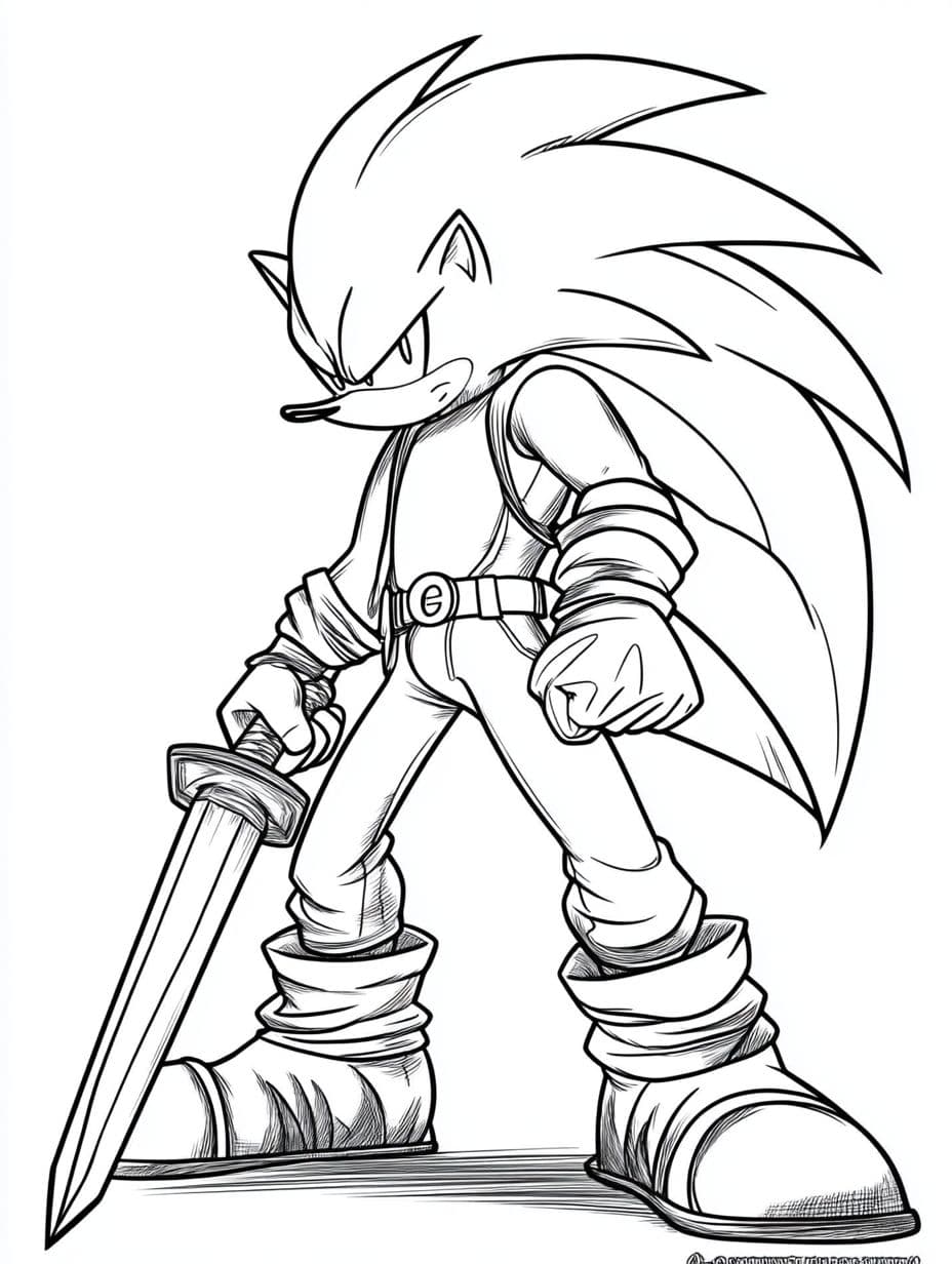 Sonic Knight Ausmalbilder