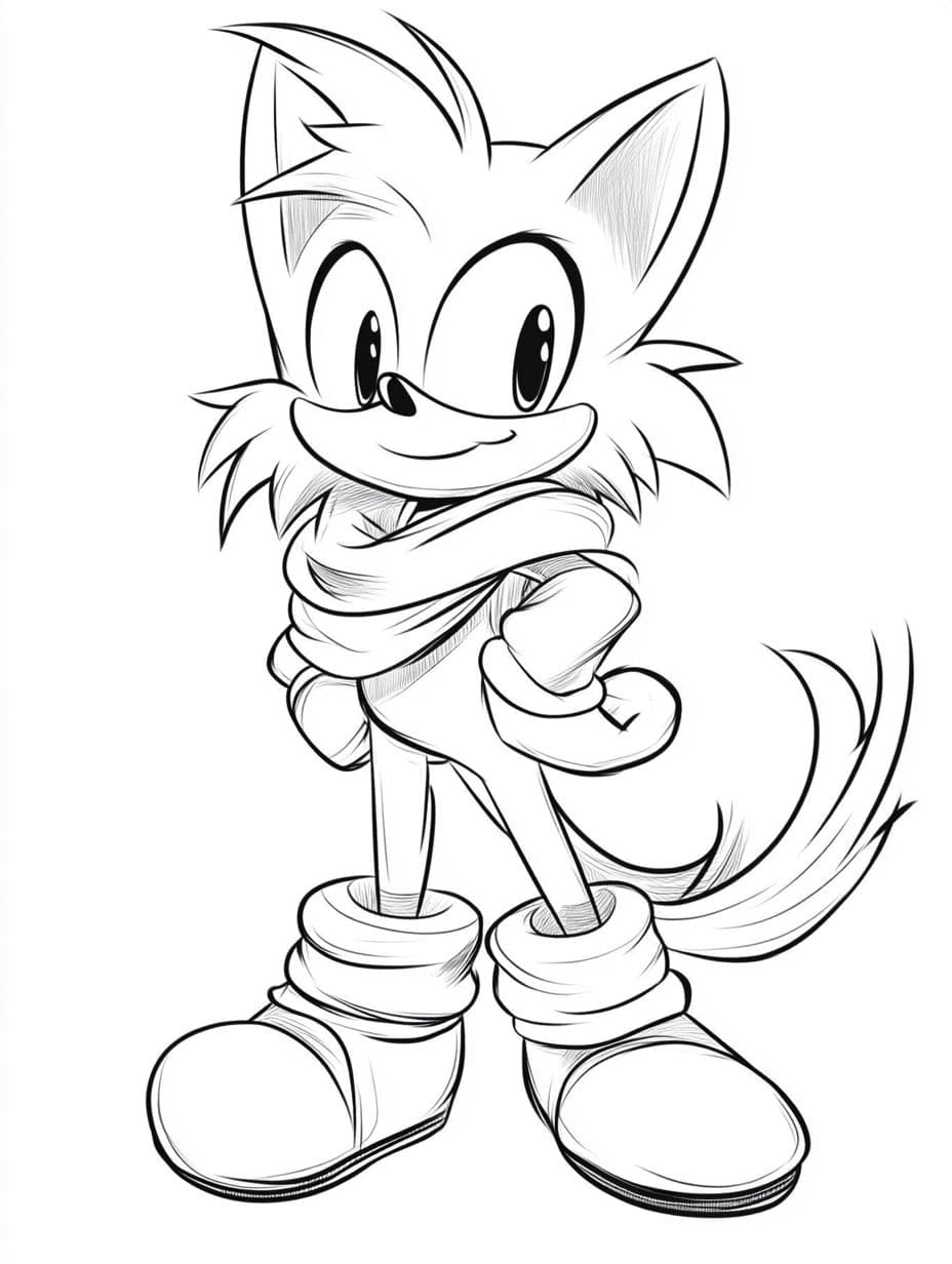 Sonic Tails Ausmalbilder