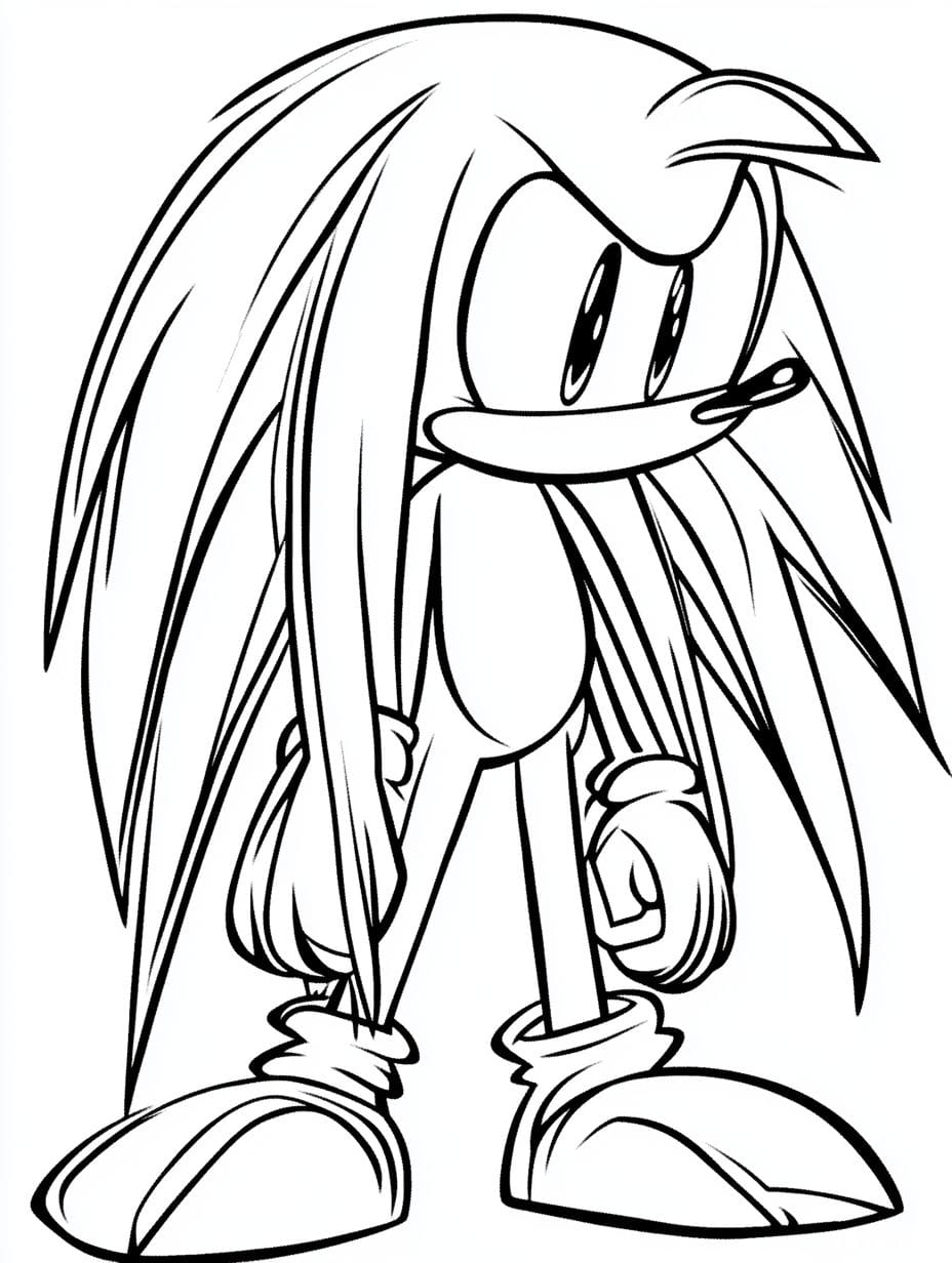 Sonic Und Shadow Ausmalbild