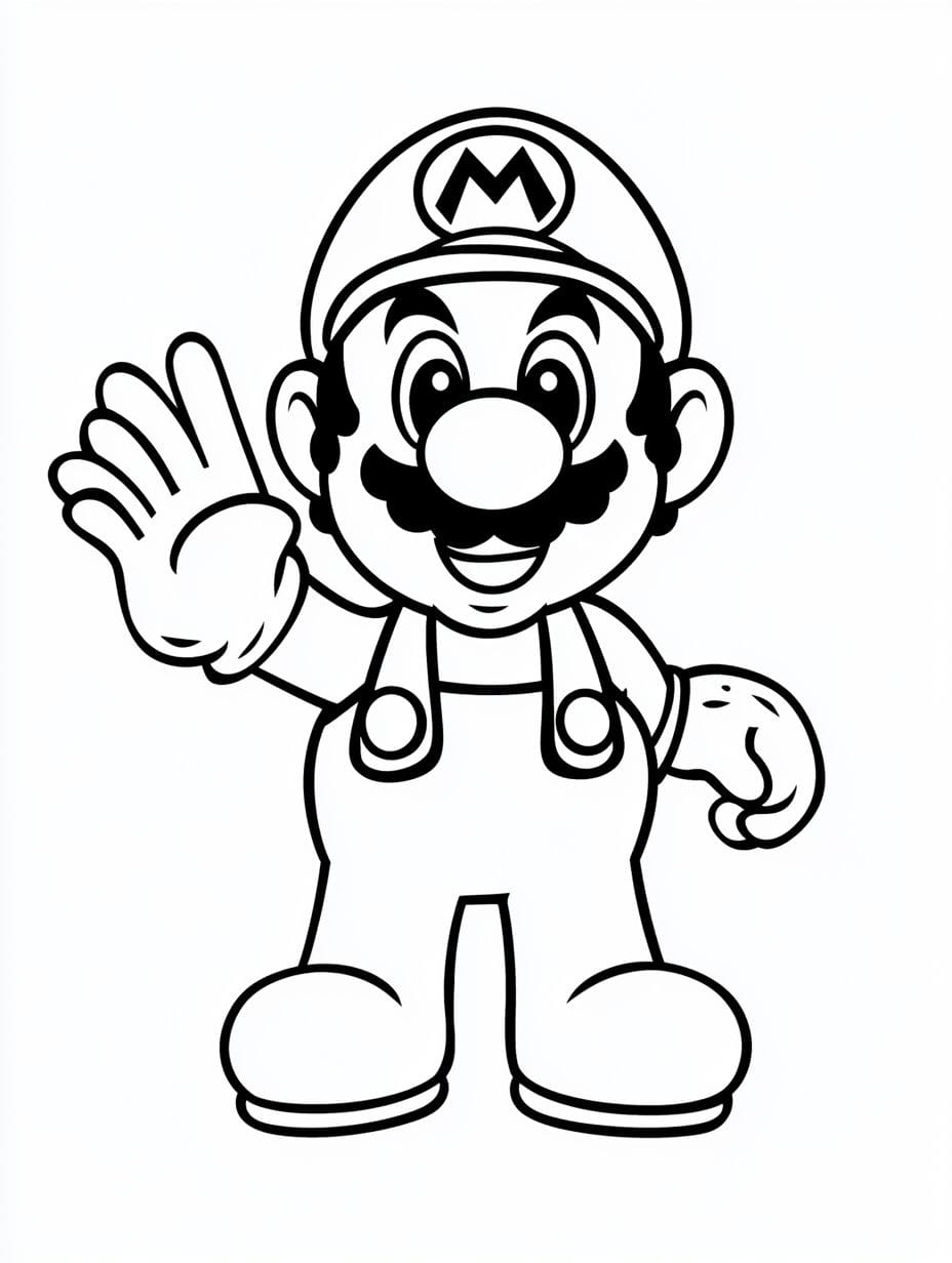 Super Mario Ausmalbilder Fur Kinder