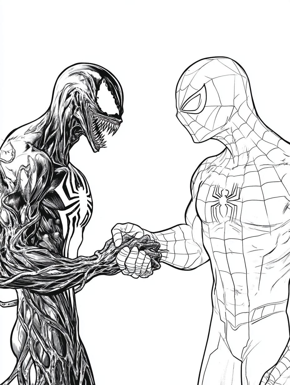 Venom Ausmalbilder Link Spider Man