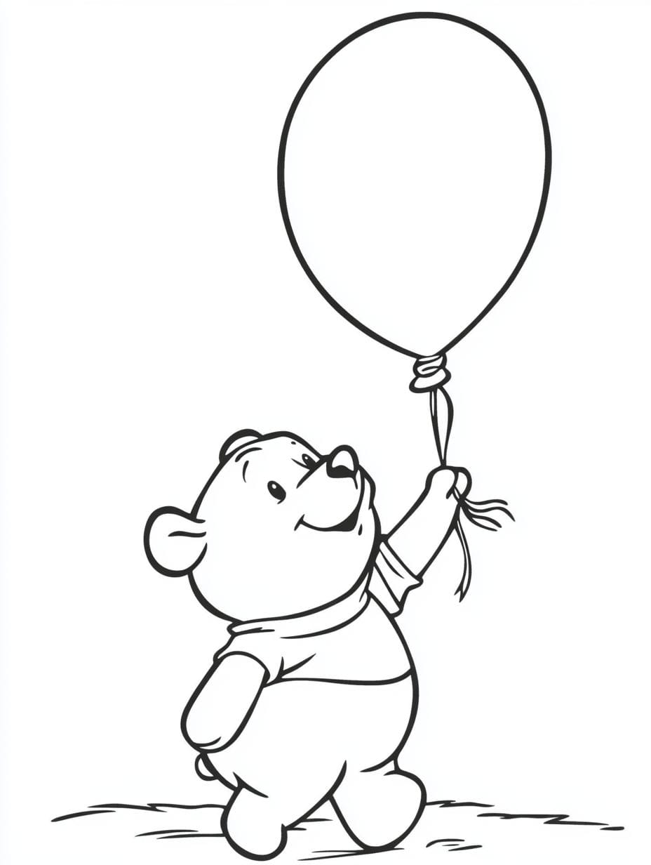 Winnie Puuh Mit Ballon Ausmalbilder