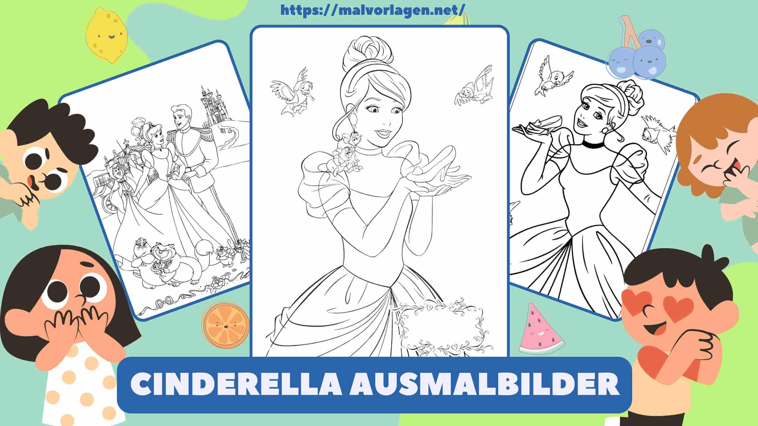 Cinderella Ausmalbilder