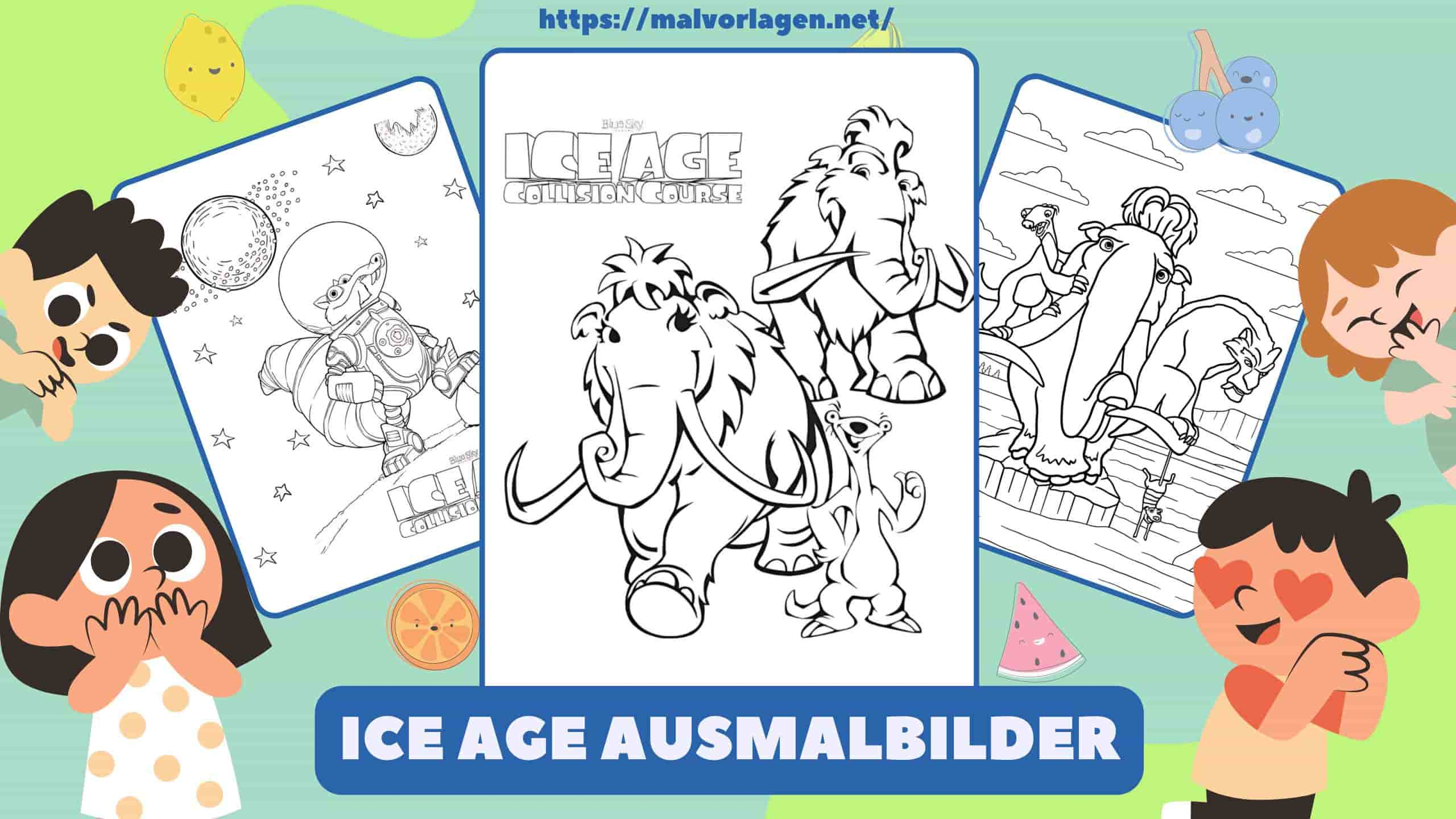 Ice Age Ausmalbilder