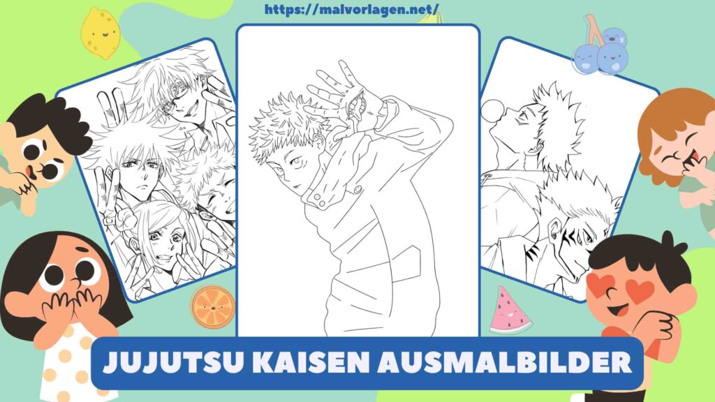 Jujutsu Kaisen Ausmalbilder