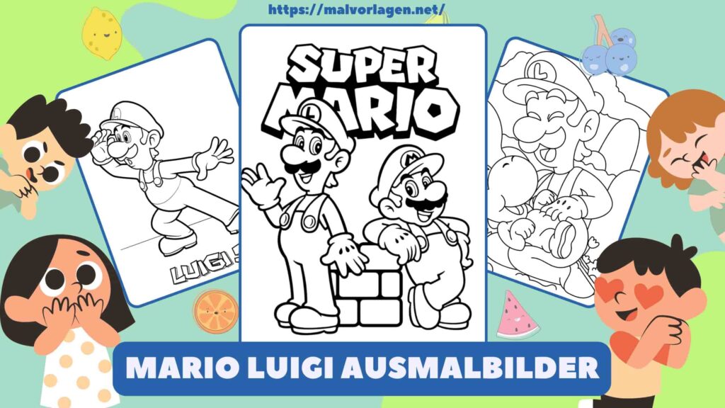 Mario Luigi Ausmalbilder