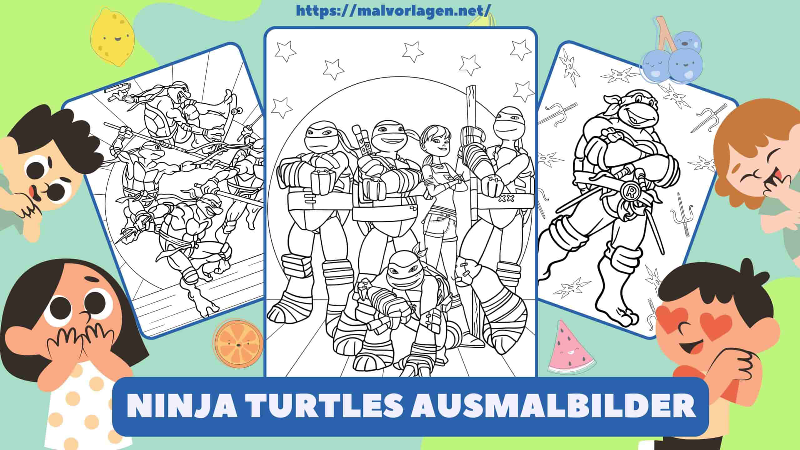 Ninja Turtles Ausmalbilder