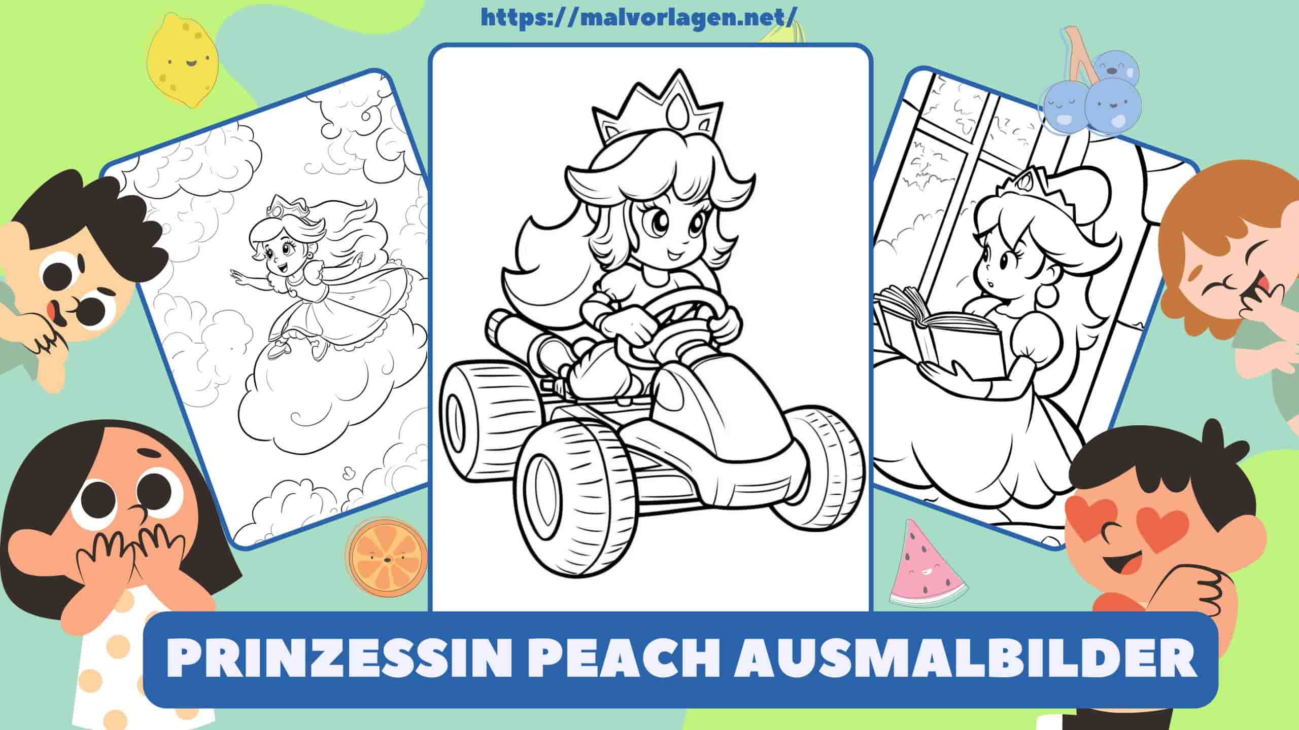 Prinzessin Peach Ausmalbilder