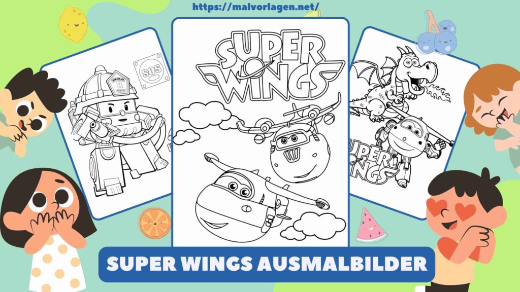 Super Wings Ausmalbilder