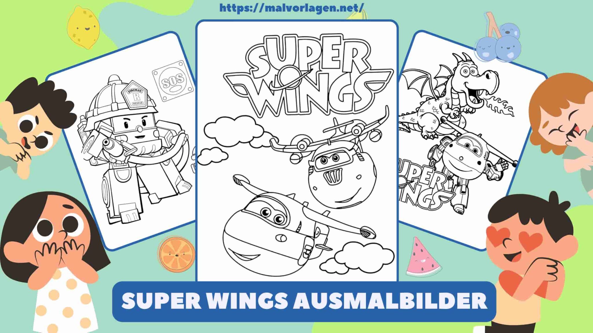 ausmalbilder wings
