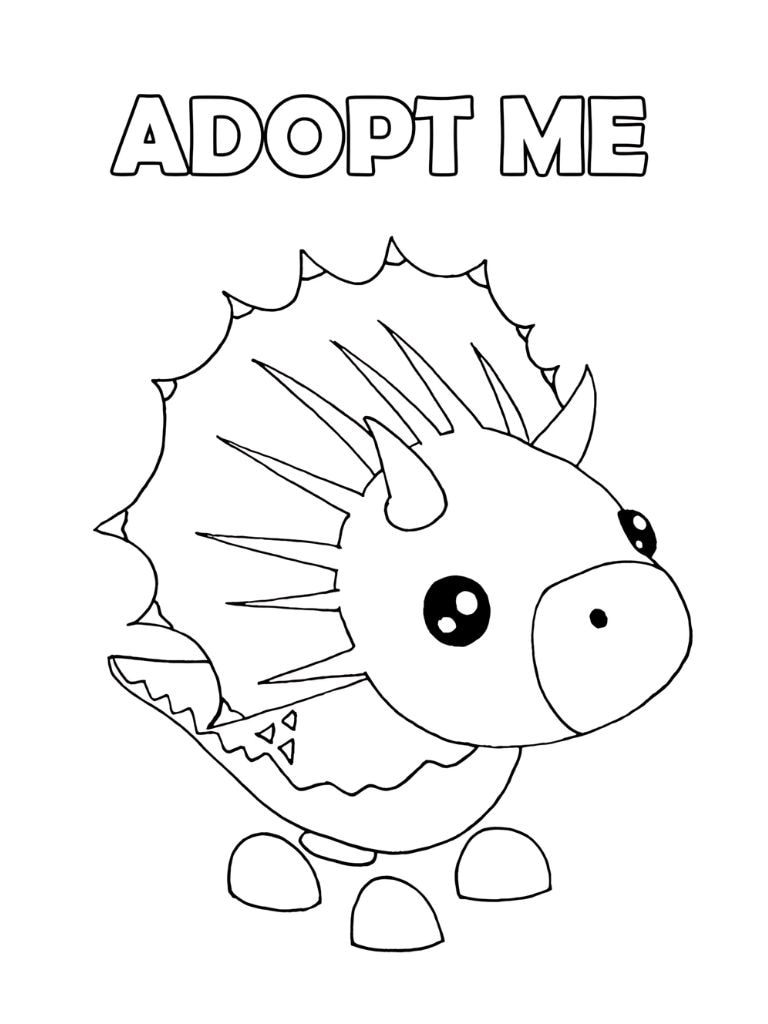 Adopt Me Ausmalbilder Mit Drachen