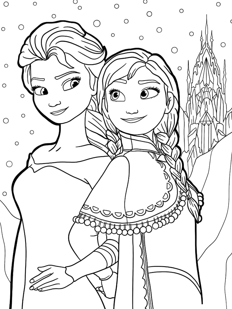 Anna Und Elsa Malvorlagen Druckbar