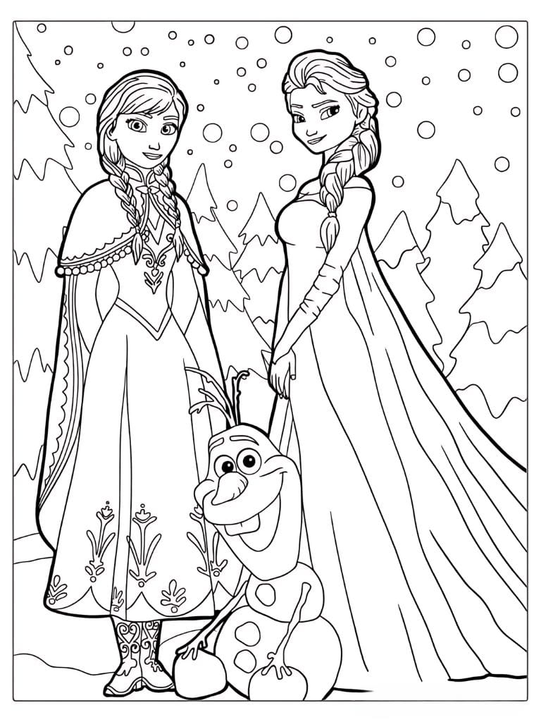 Anna Und Elsa Zum Ausmalen