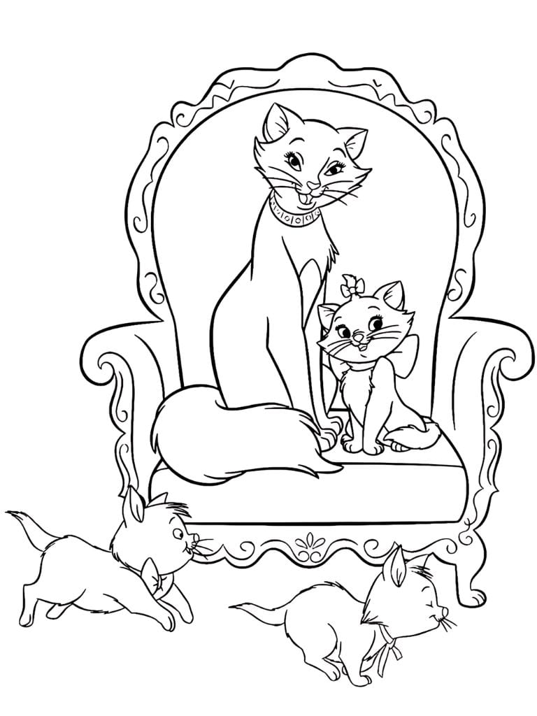 Aristocats Duchess Und Kittens