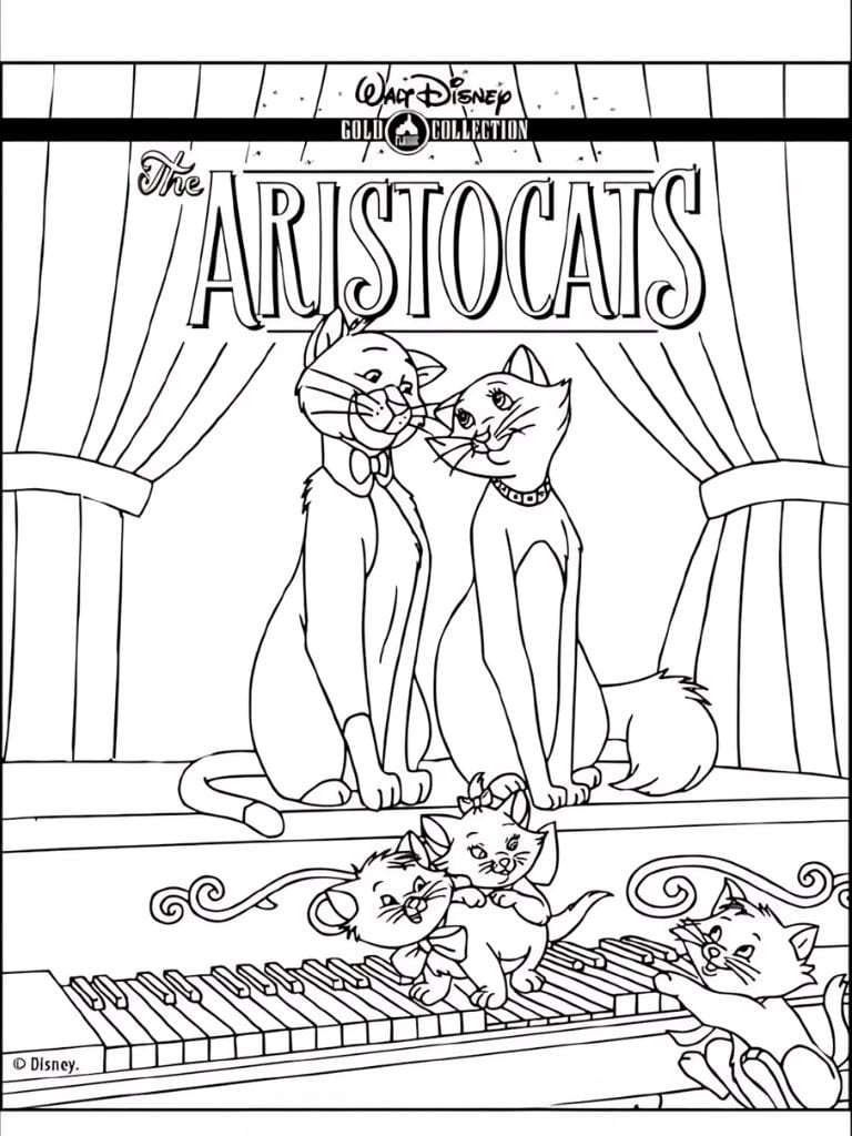 Aristocats Und Katzenkinder Ausmalen