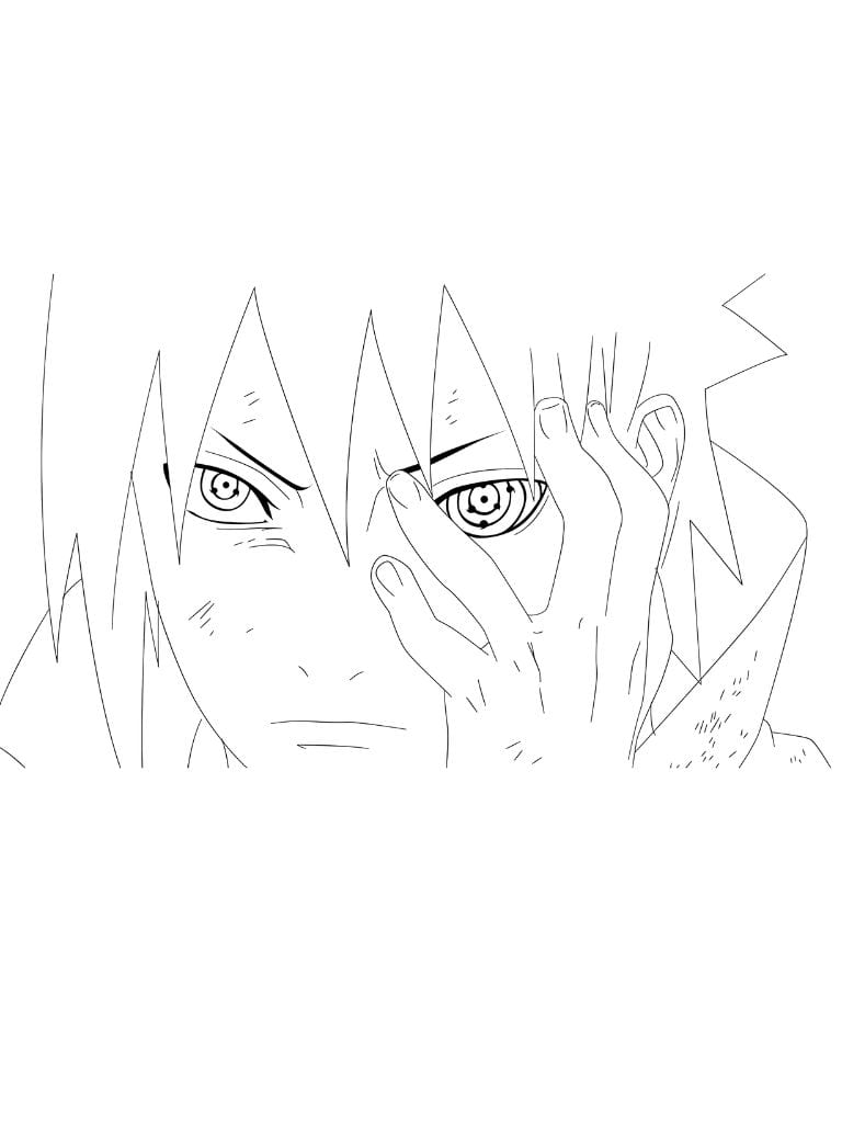 Augen Sasuke Ausmalbilder